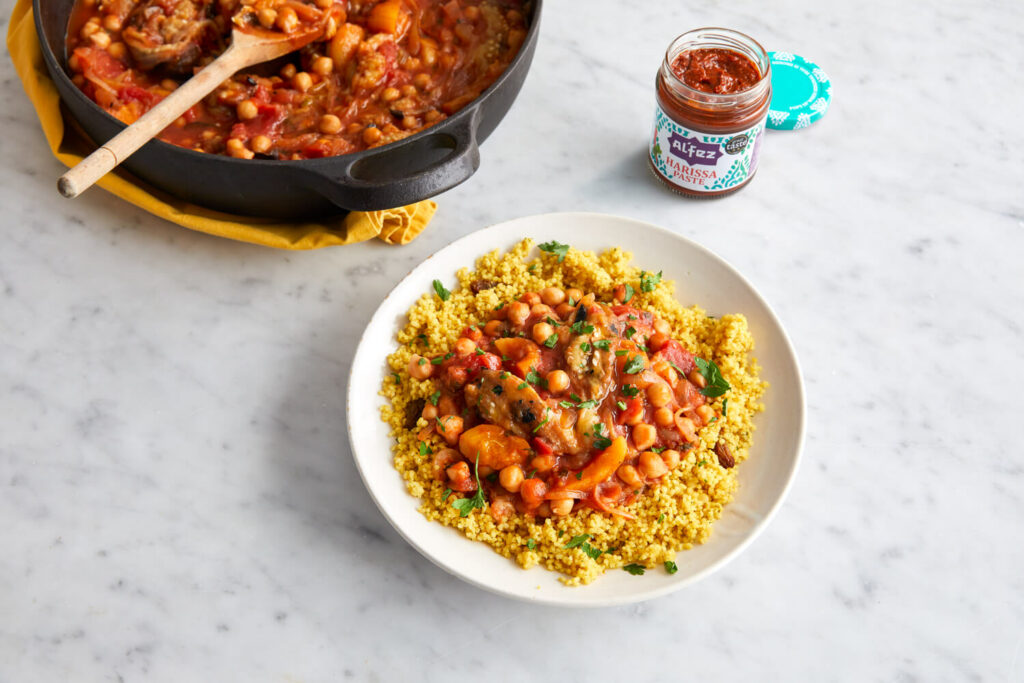 Smoky Aubergine & Chickpea Tagine