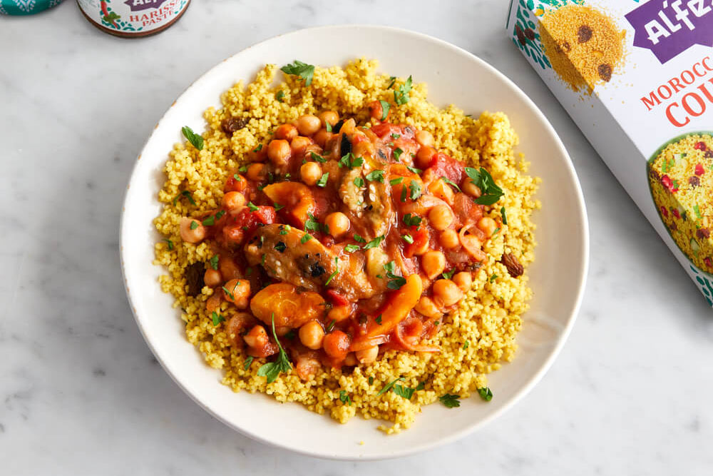 Smoky Aubergine & Chickpea Tagine